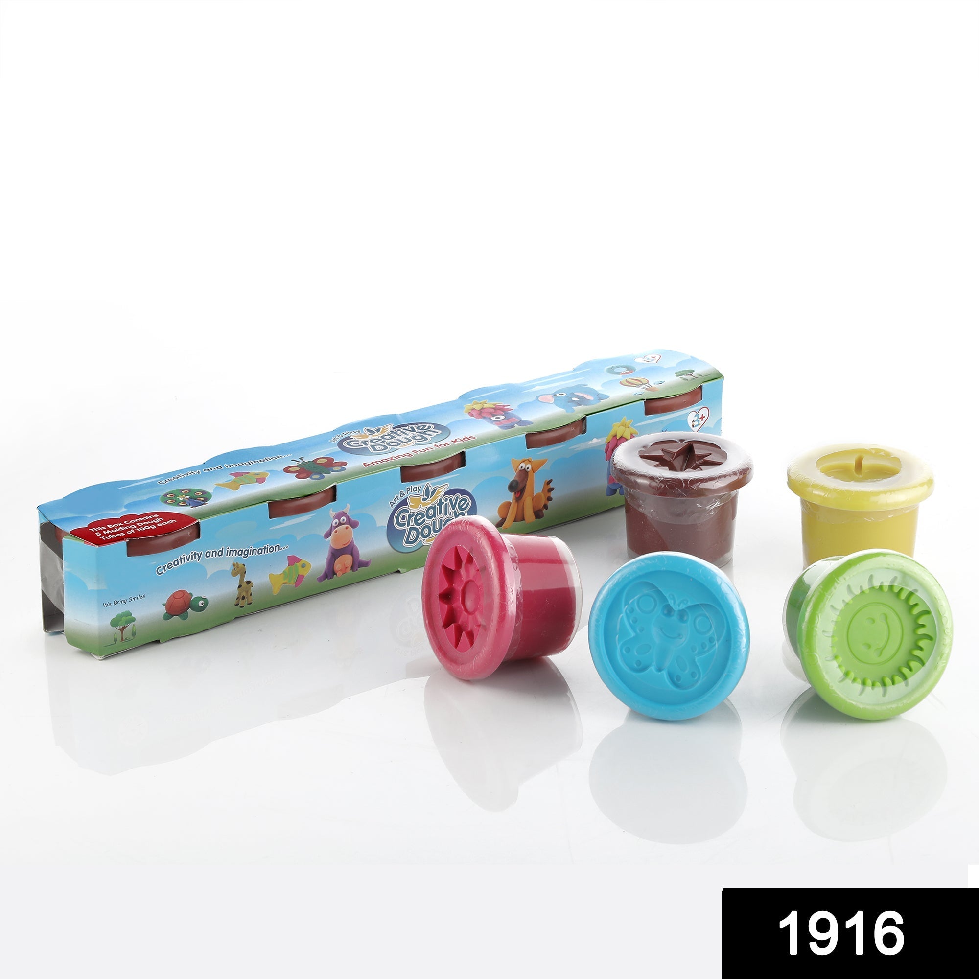 100 grams of non-toxic dough clay in 5 colors, pack of 5 100 grams of non-toxic dough clay in 5 colors, pack of 5